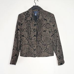 Evan-Picone Black & Grey Blazer Size 12